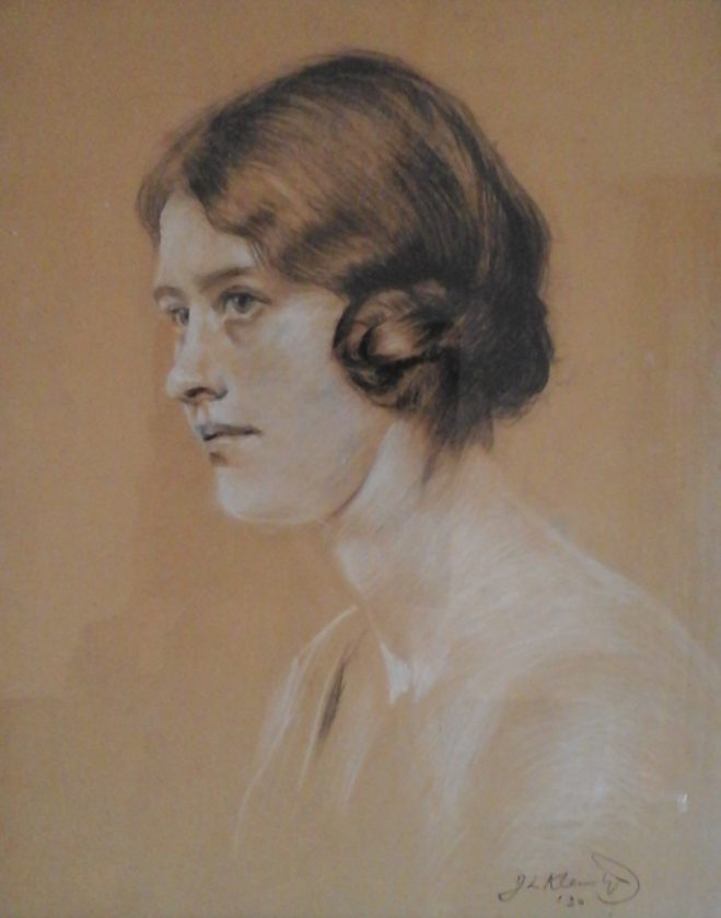 Portrettekening Rika Timmerman 25 jaar (1930)