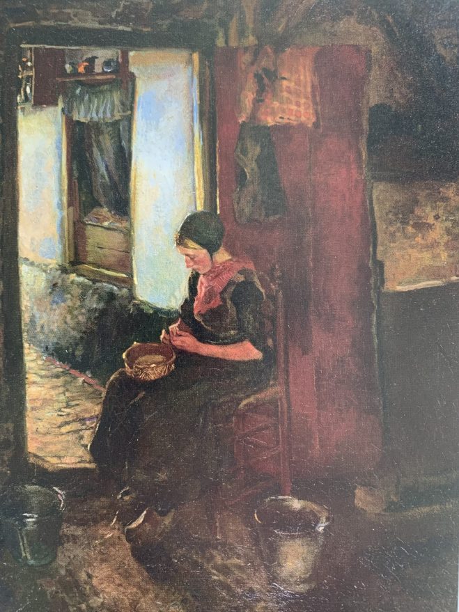 Aardappels schillend Nunspeets meisje (1896)