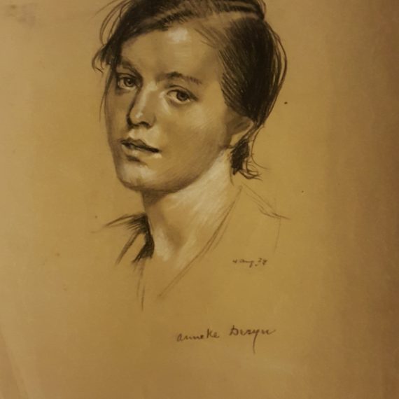 Portrettekening Anneke Dezijn (1938)