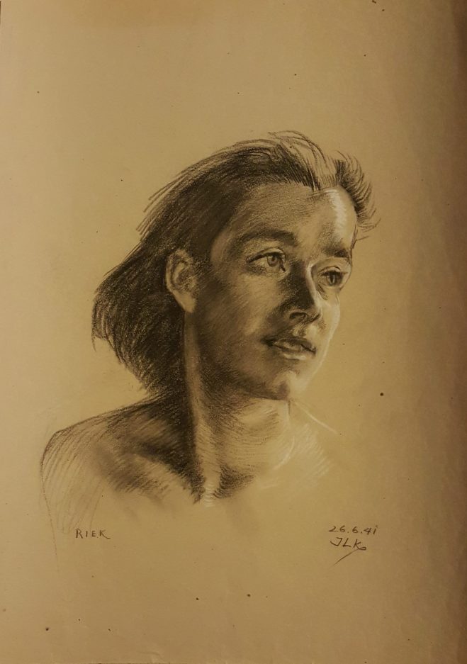 Portrettekening Riek (1941)
