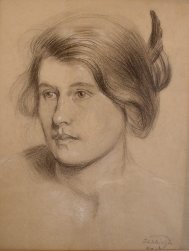 Portrettekening Rika Timmerman16 jaar (1921)