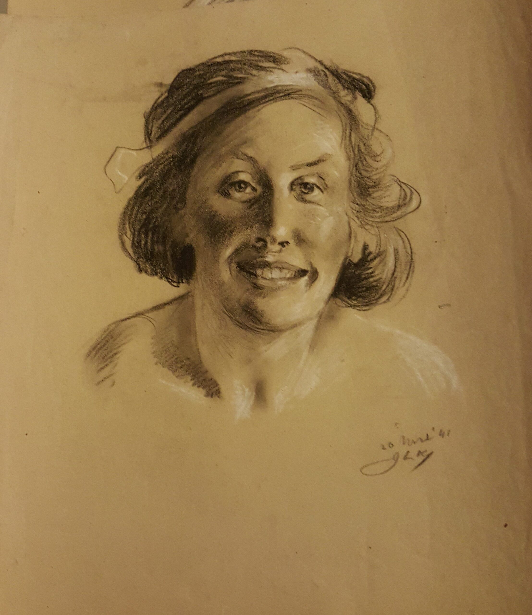 Portrettekening model (10) (1941)