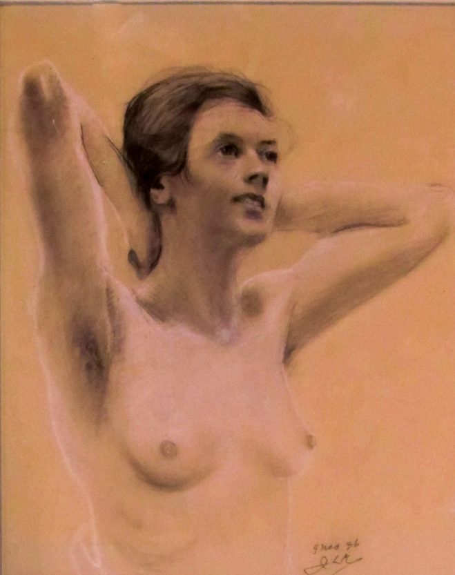 Naaktstudie jonge vrouw (1936)