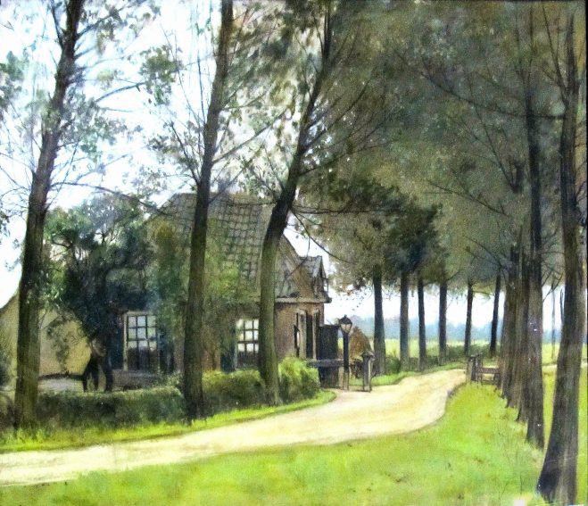 Tolhuis langs Kerkdijk naar Veessen (1917)