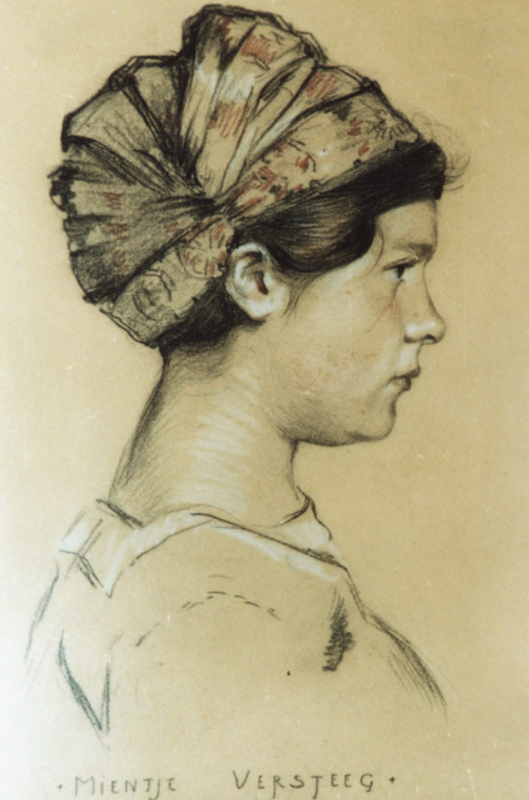 Portret van Wilhelmina (‘Mientje’) Hermine Versteeg (1912)