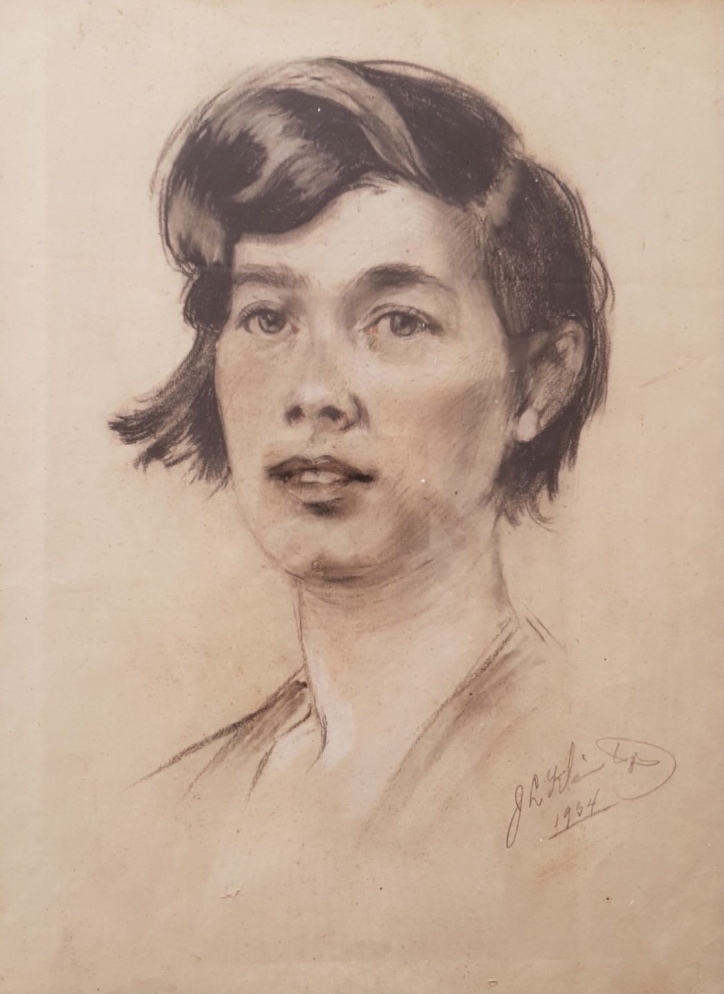 Portrettekening Riek Haar (1934)