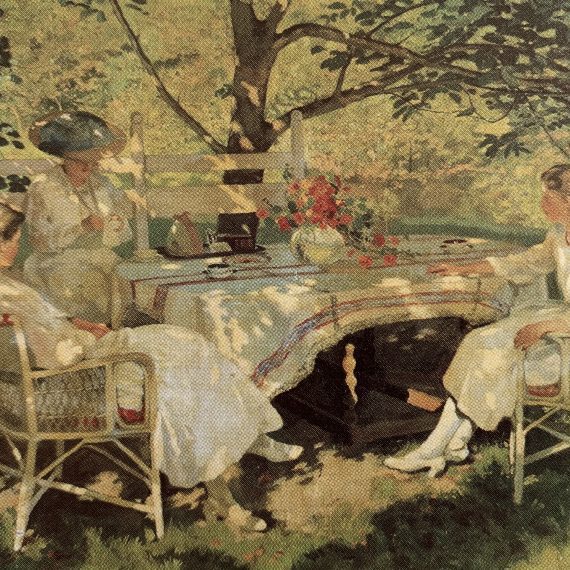 Gezelschap in de tuin (1917)