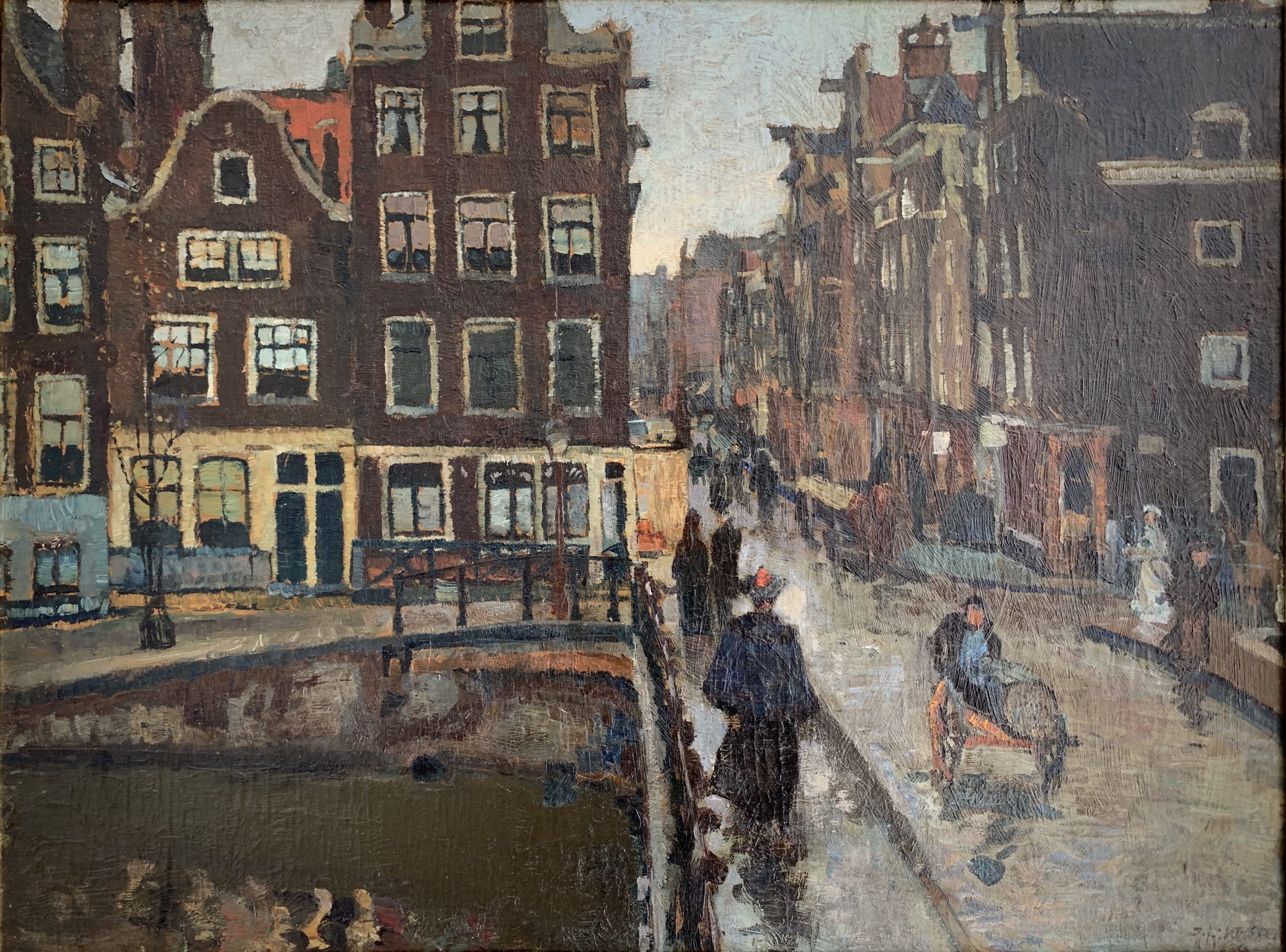 Runstraat vanaf de Prinsengracht Amsterdam (1894)
